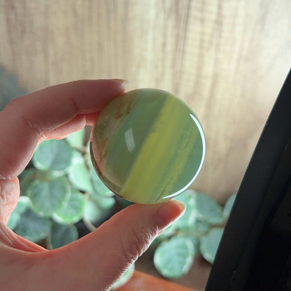 Lemurian Aquatine Calcite Sphere | Blue Onyx Crystal Sphere