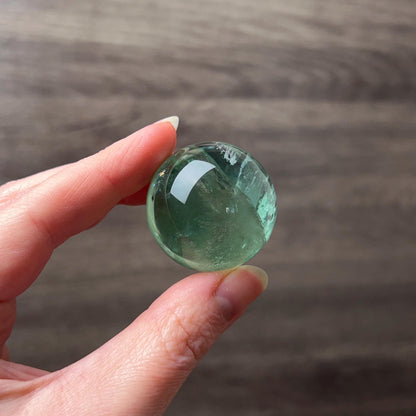 Gemmy Fluorite Sphere | Green Fluorite Crystal Sphere