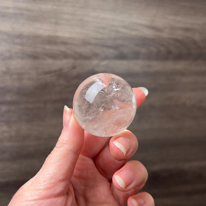 Clear Quartz Sphere w. Rainbows | Quartz Crystal Sphere