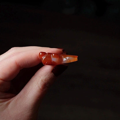 Carnelian Goldfish Carving | Crystal Fish | Crystal Animal Carving