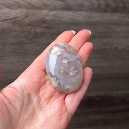 Flower Agate Palm | Flower Agate Crystal Palm Stone