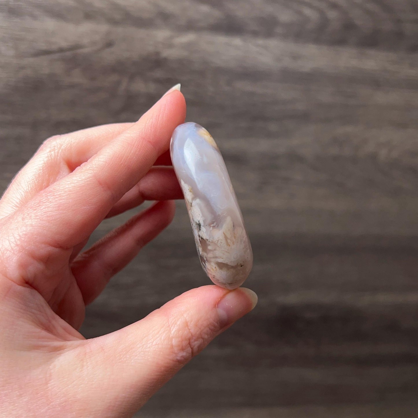 Flower Agate Palm | Flower Agate Crystal Palm Stone