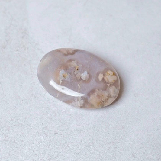 Flower Agate Palm | Flower Agate Crystal Palm Stone