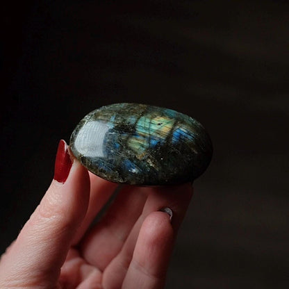 Flashy Labradorite Palm | Crystal Palm Stone