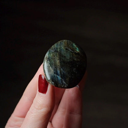 Flashy Labradorite Palm | Crystal Palm Stone