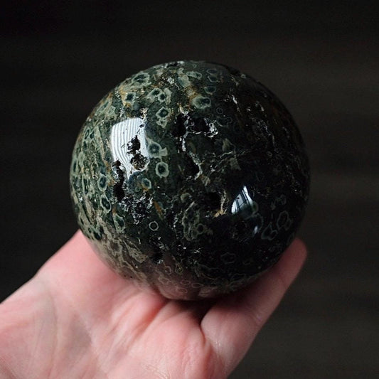 Green Ocean Jasper Sphere | Ocean Jasper Crystal Sphere