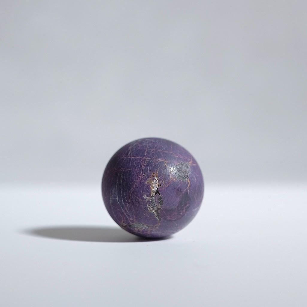 Purpurite Sphere | Purpurite Heterosite Crystal Sphere