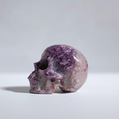 Charoite Crystal Skull | Purple Charoite Skull Crystal