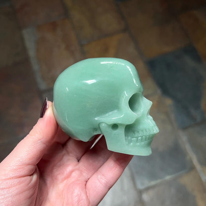 Green Aventurine Crystal Skull | Aventurine Skull