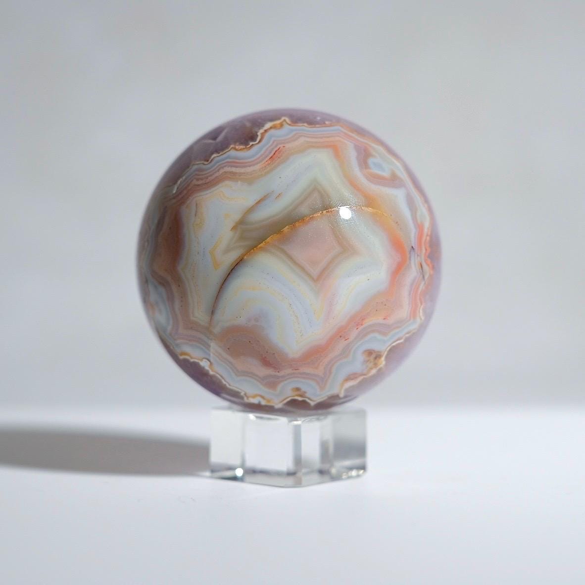 Amethyst Crazy Lace Agate Sphere | Amethyst Lace Agate Crystal Sphere