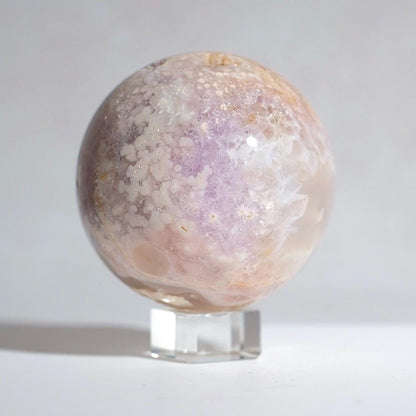 Pink Amethyst Flower Agate Sphere | Amethyst Crystal Sphere