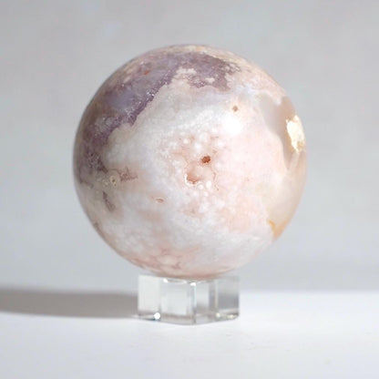 Pink Amethyst Flower Agate Sphere | Amethyst Crystal Sphere