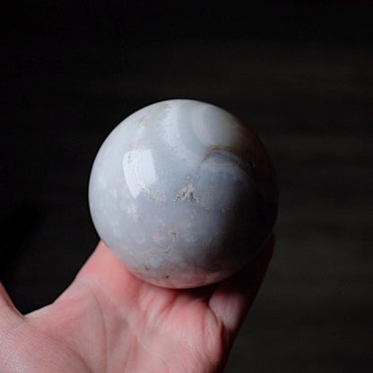 Flower Agate Sphere | Cherry Blossom Agate Crystal Sphere