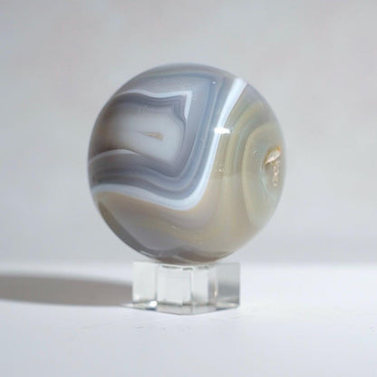 Banded Agate Sphere | Striped Agate Crystal Sphere