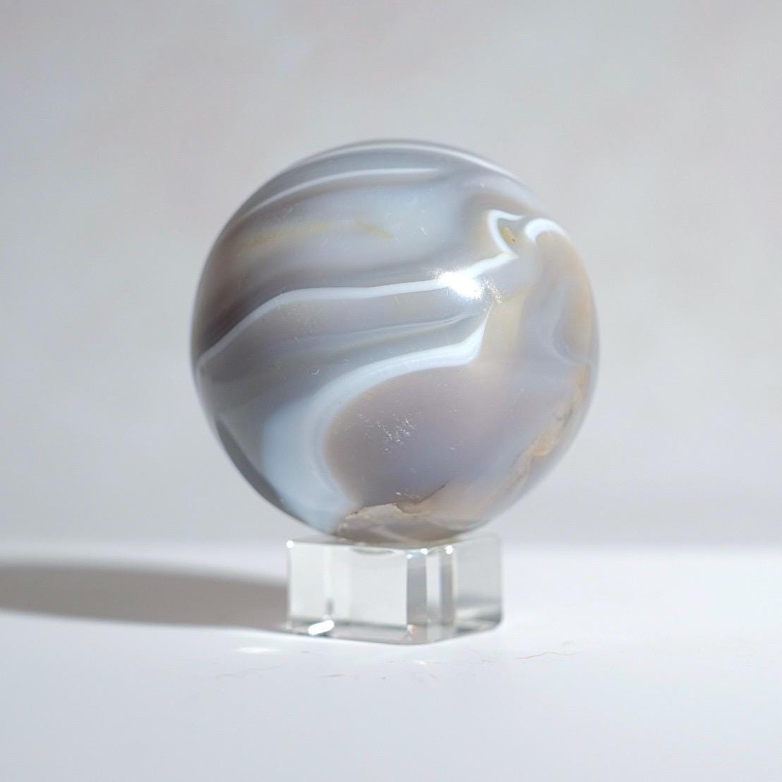 Banded Agate Sphere | Striped Agate Crystal Sphere