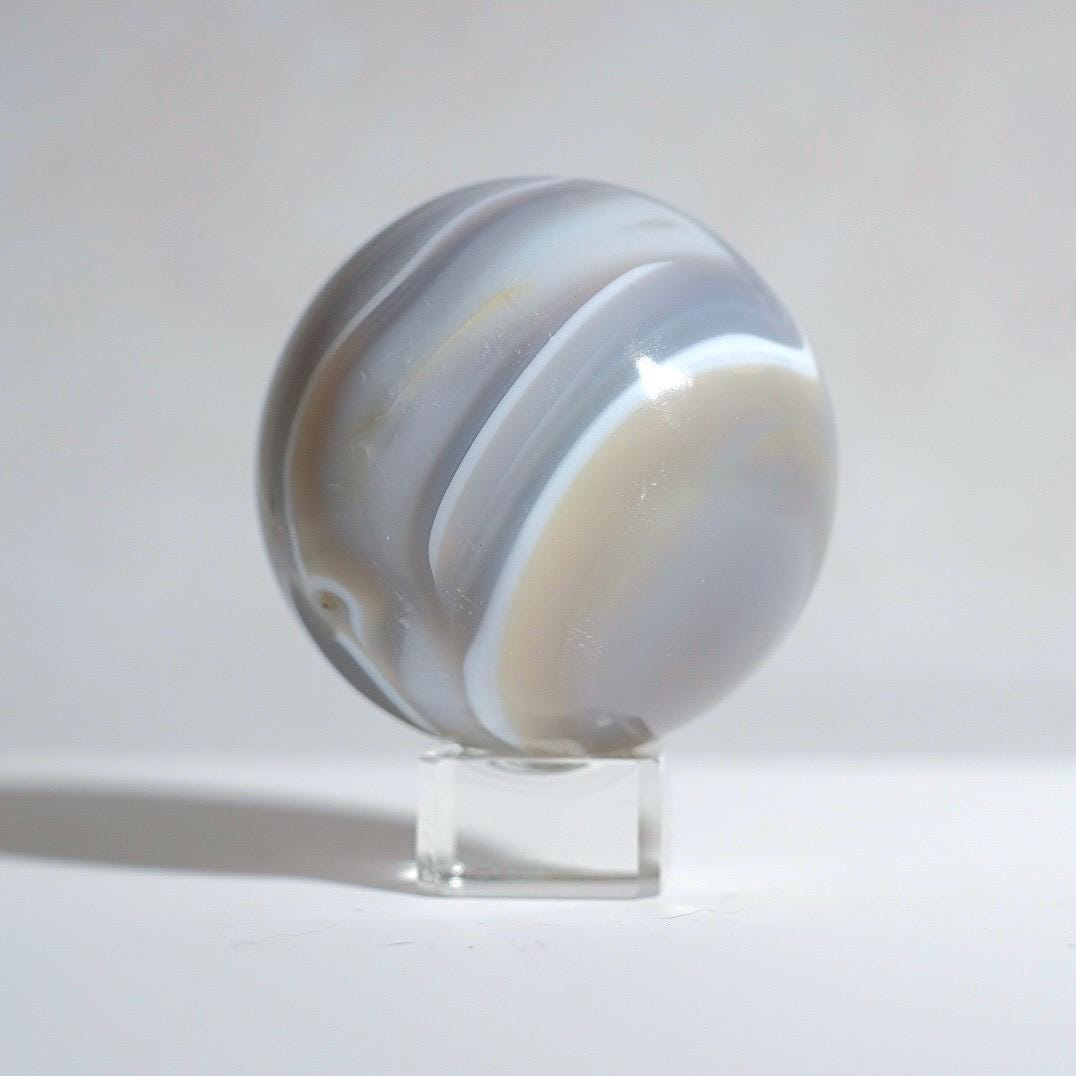 Banded Agate Sphere | Striped Agate Crystal Sphere