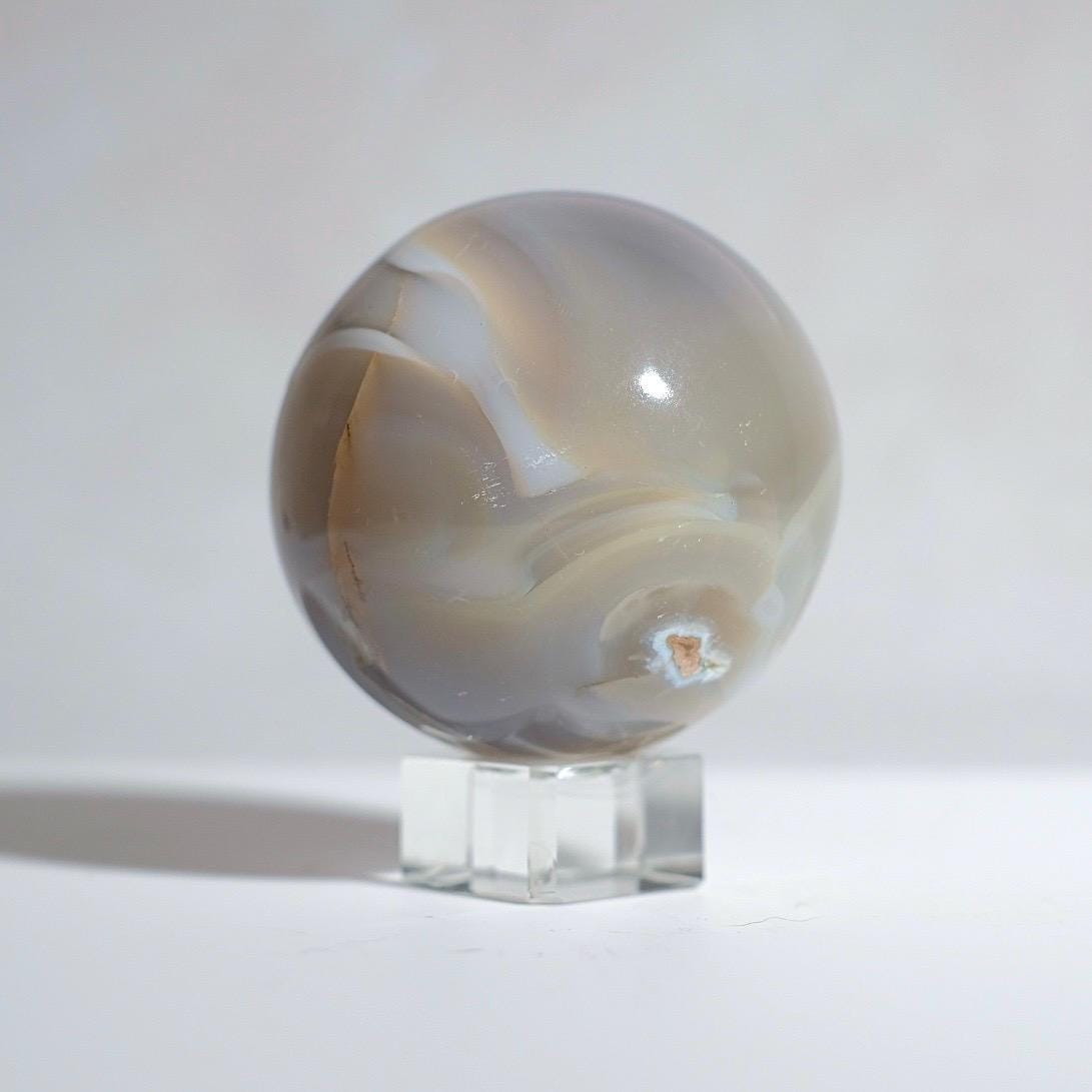 Banded Agate Sphere | Striped Agate Crystal Sphere