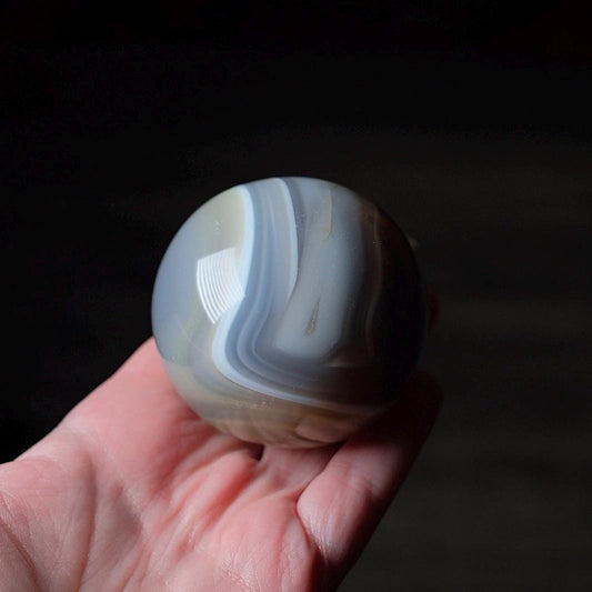 Banded Agate Sphere | Striped Agate Crystal Sphere