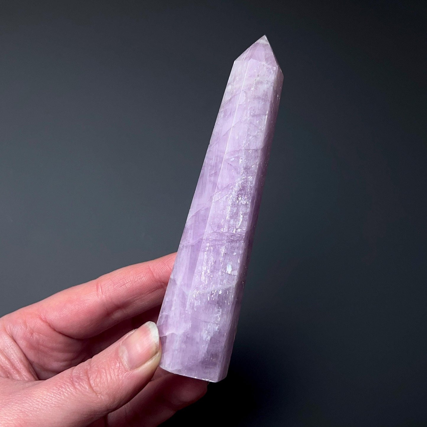 AA Kunzite Tower | Natural Pink Kunzite Crystal Point