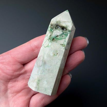 Natural Variscite Point | Utahlite Crystal Tower