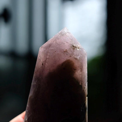 Flower Agate + Amethyst Tower | Amethyst Flower Agate Crystal Point