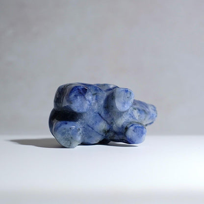 UV Reactive Sodalite Elephant Carving | Crystal Animal Carving