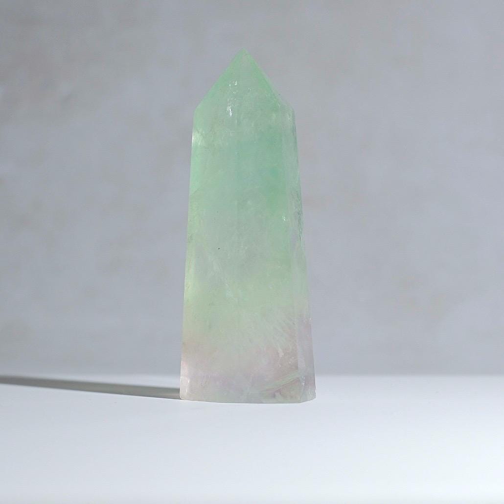 Mint Fluorite Tower | Green Fluorite Crystal Point