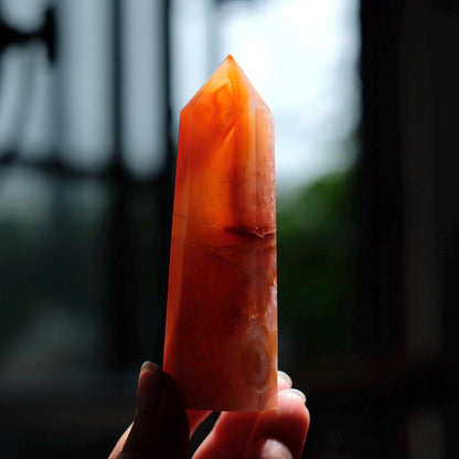 Carnelian Tower | Orange Carnelian Crystal Point