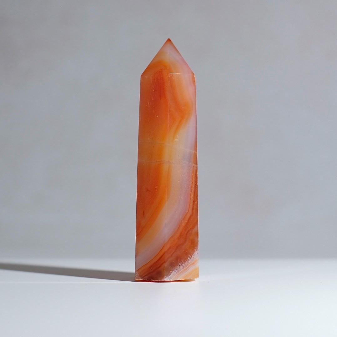 Carnelian Tower | Orange Carnelian Crystal Point