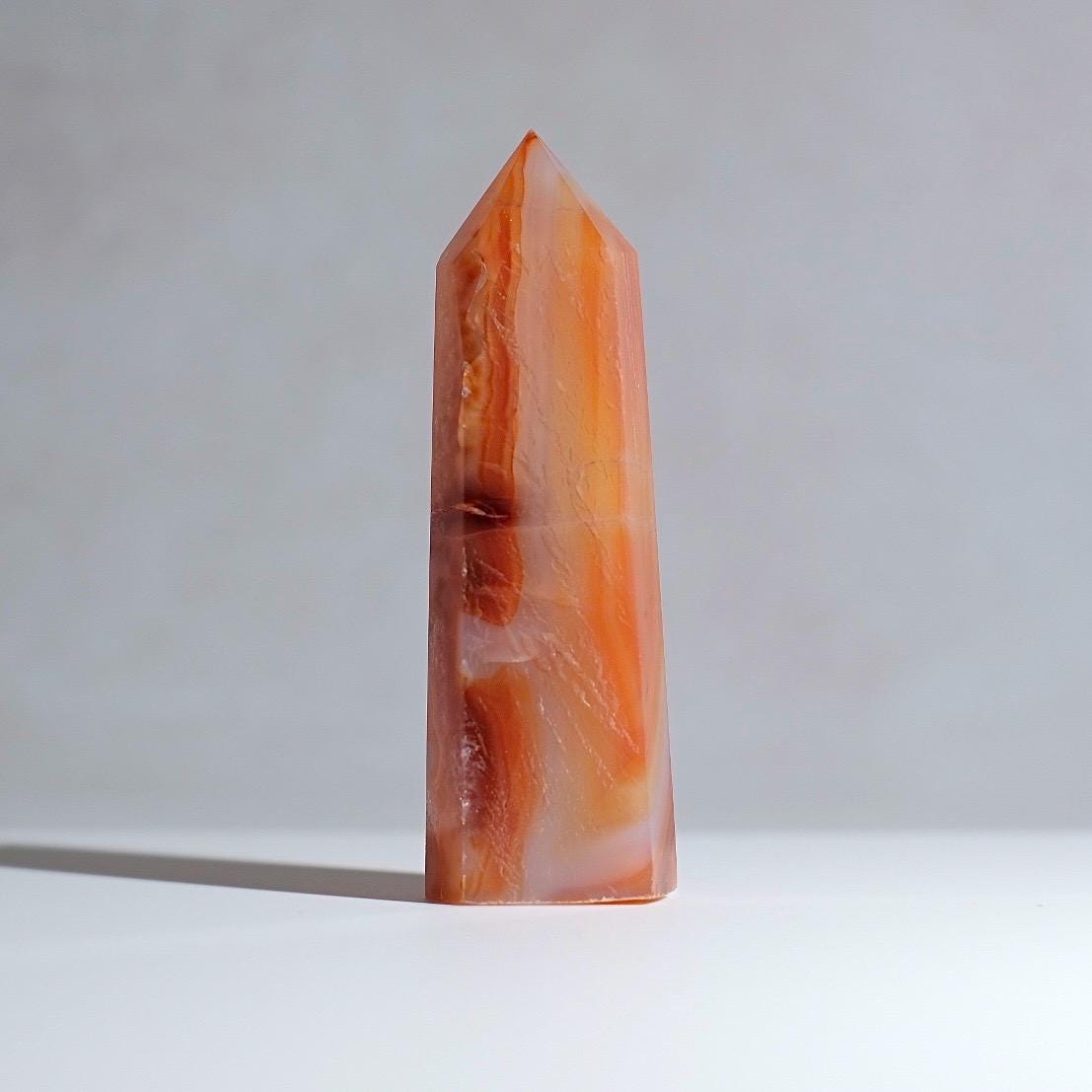 Carnelian Tower | Orange Carnelian Crystal Point