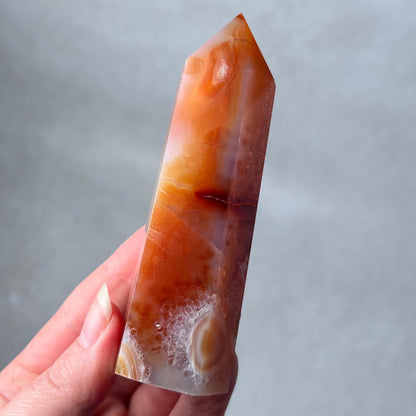 Carnelian Tower | Orange Carnelian Crystal Point