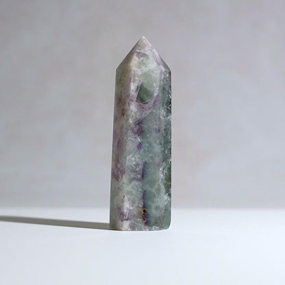 Feather Fluorite Tower | Dendritic Fluorite Crystal Point