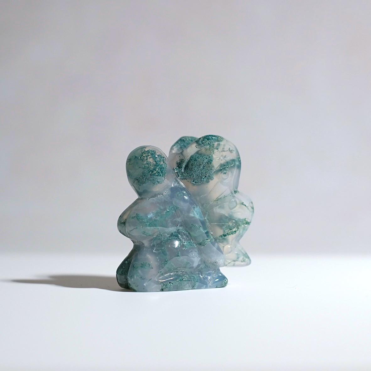 Moss Agate Fairy | Crystal Fairy Carving