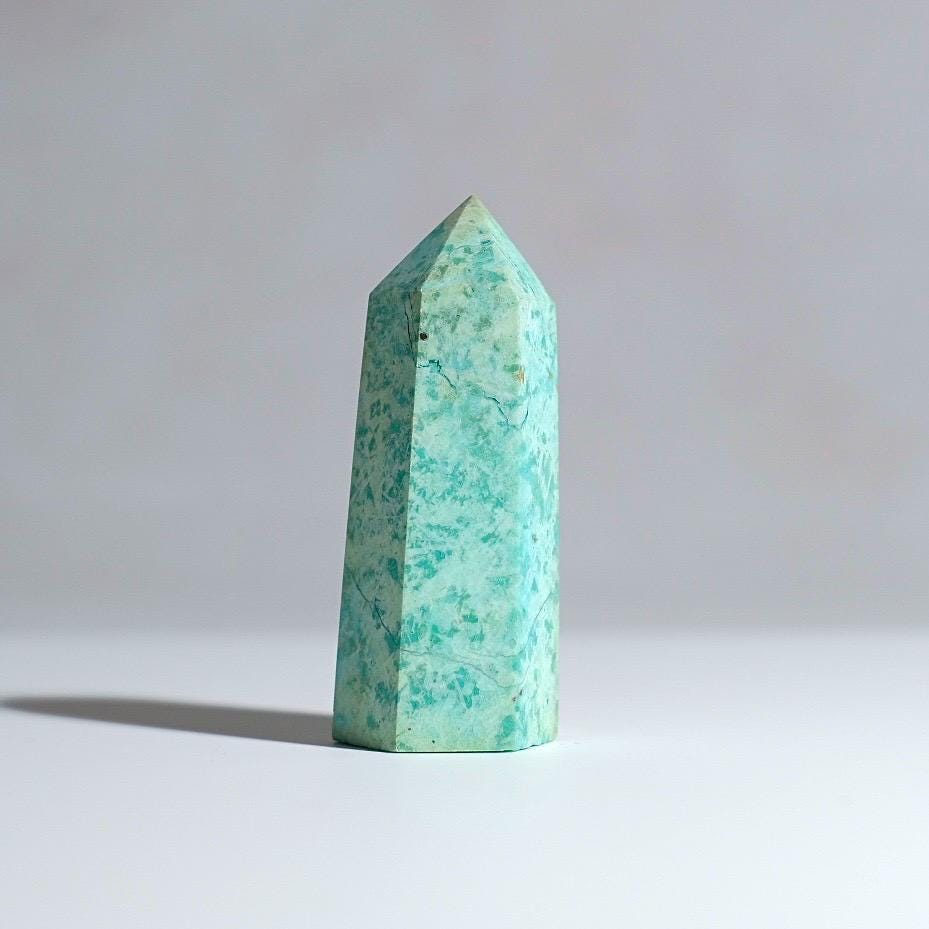 Peruvian Chrysocolla Point | Blue Chrysocolla Crystal Tower