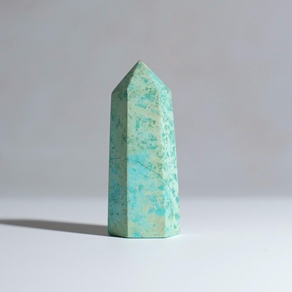 Peruvian Chrysocolla Point | Blue Chrysocolla Crystal Tower