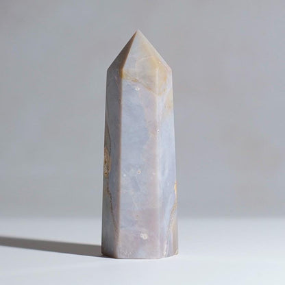 Violet Chalcedony Point | Purple Chalcedony Crystal Tower