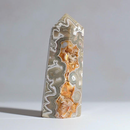 Crazy Lace Agate Tower | Lace Agate Crystal Point