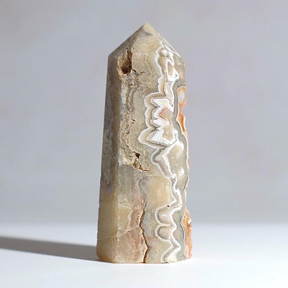 Crazy Lace Agate Tower | Lace Agate Crystal Point