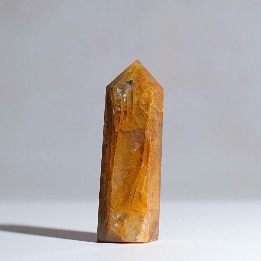 Dendritic Golden Healer Point | Golden Healer Quartz Crystal Tower