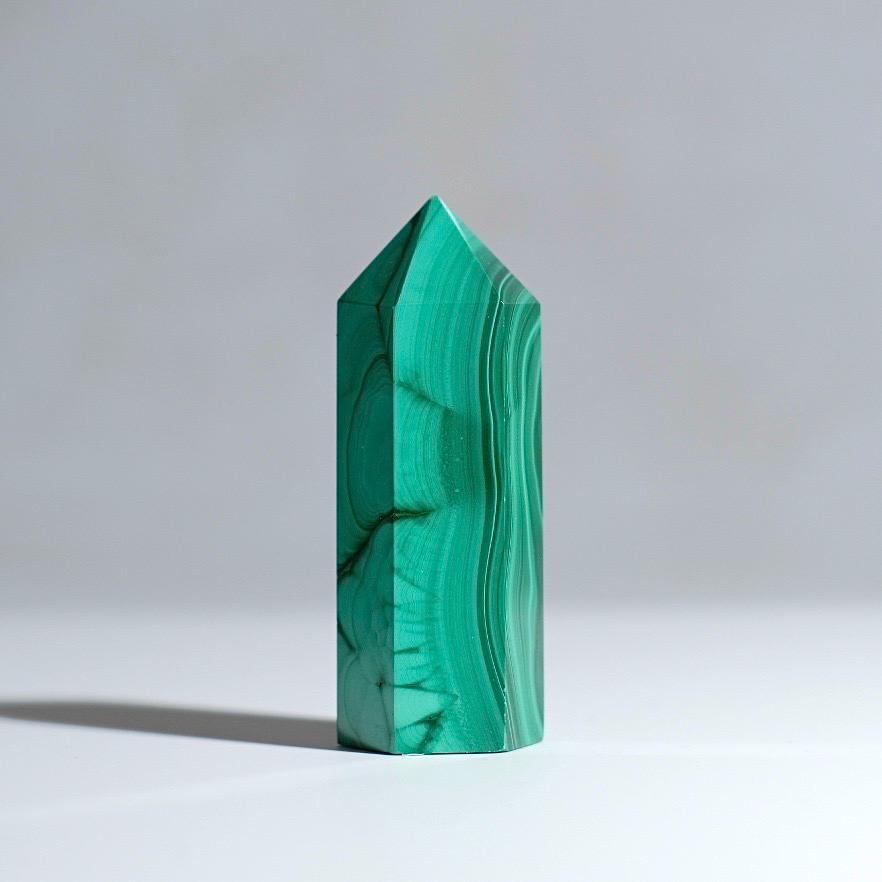 Stunning Malachite Point | Malachite Crystal Tower