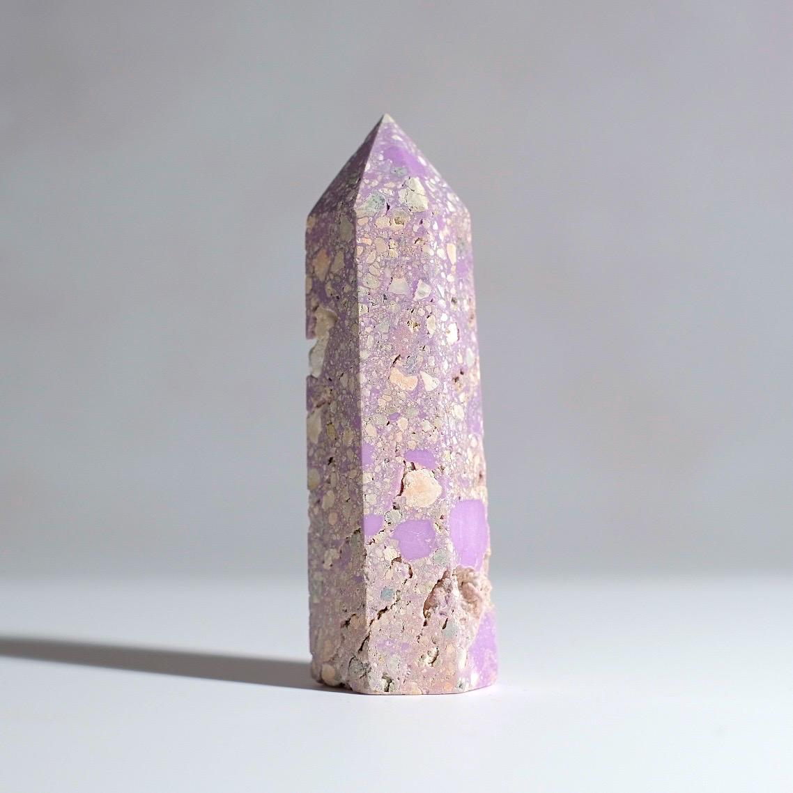 Rare Phosphosiderite Point | Pink Phosphosiderite Crystal Point