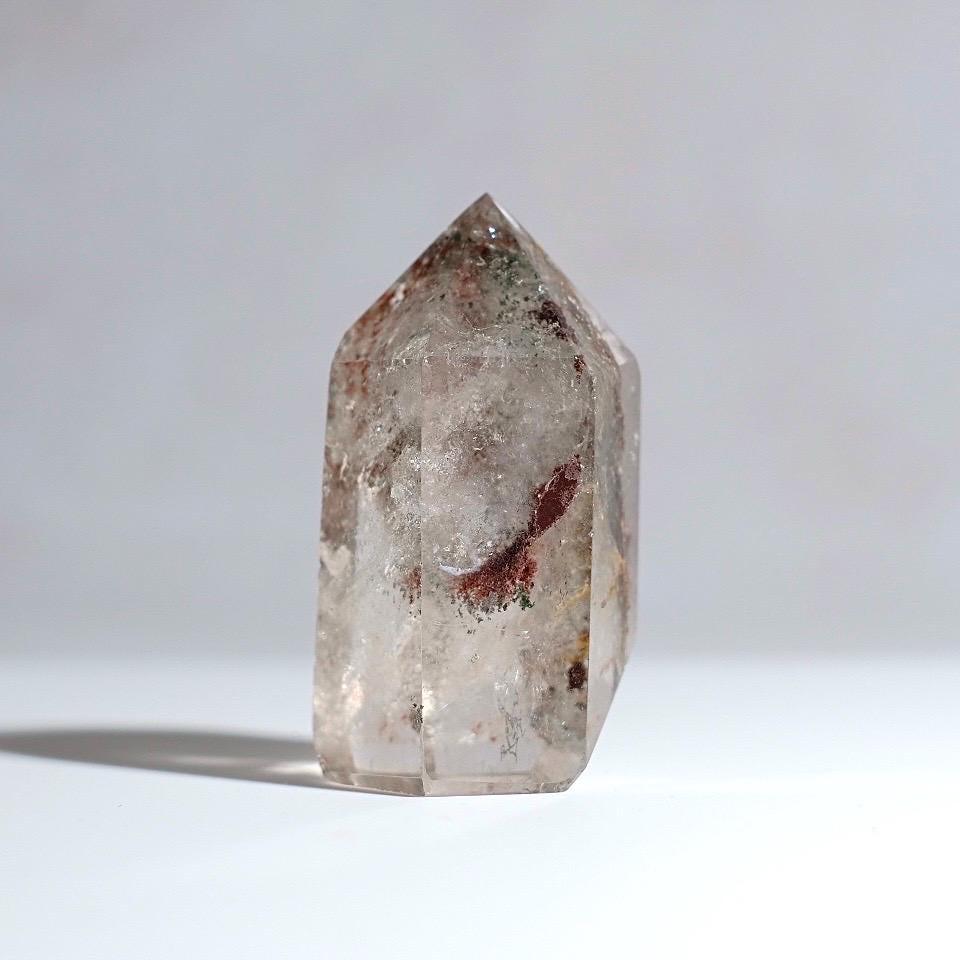 Garden Quartz Point | Lodolite Quartz | Dream Quartz Crystal Tower