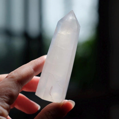 Girasol Quartz Point | Milky Moon Quartz Tower