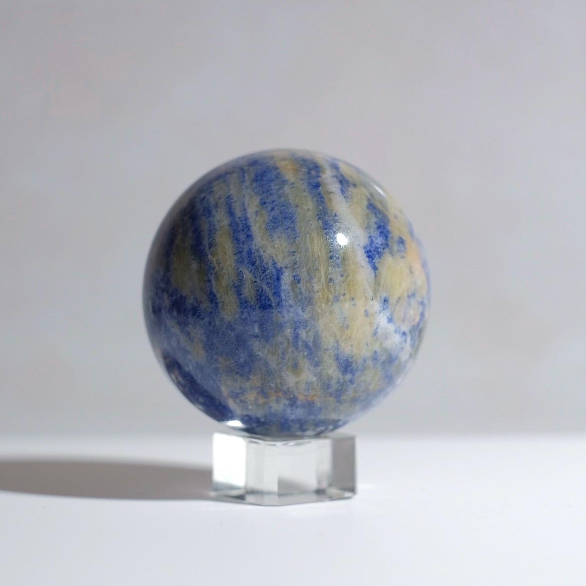 Rare Sodalite + Cancrinite Sphere | Sodalite Crystal Sphere