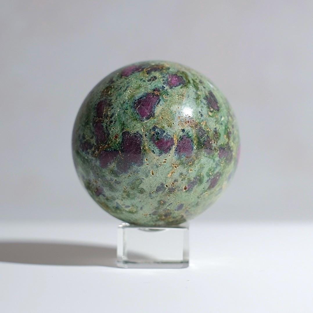 Ruby Fuchsite Sphere | Ruby Kyanite Crystal Sphere