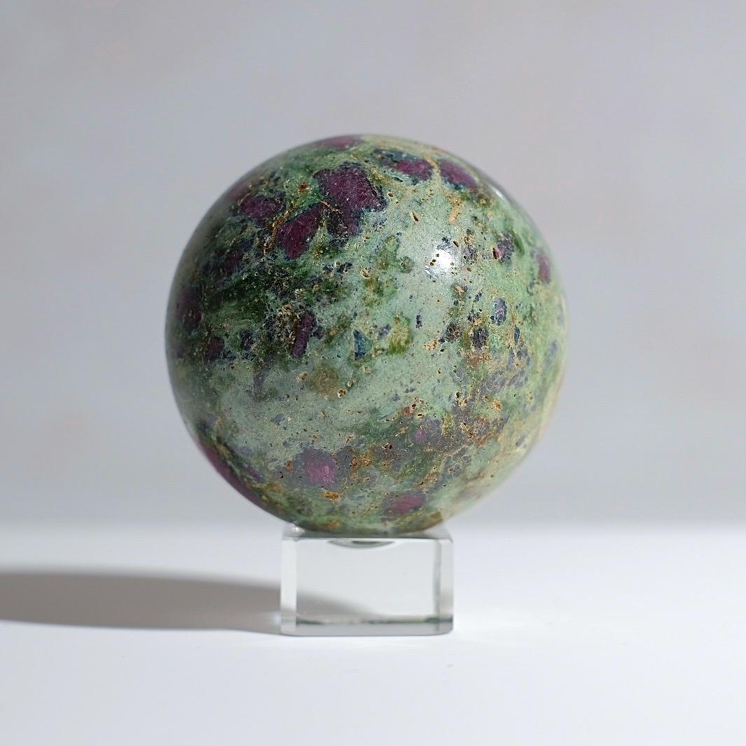 Ruby Fuchsite Sphere | Ruby Kyanite Crystal Sphere