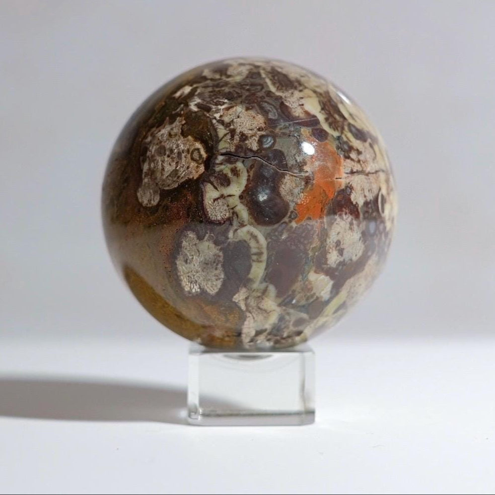 Volcanic Rhyolite Sphere | Rhyolite Crystal Sphere