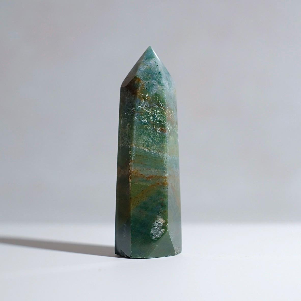 Moss Agate Point | Moss Agate Crystal Tower