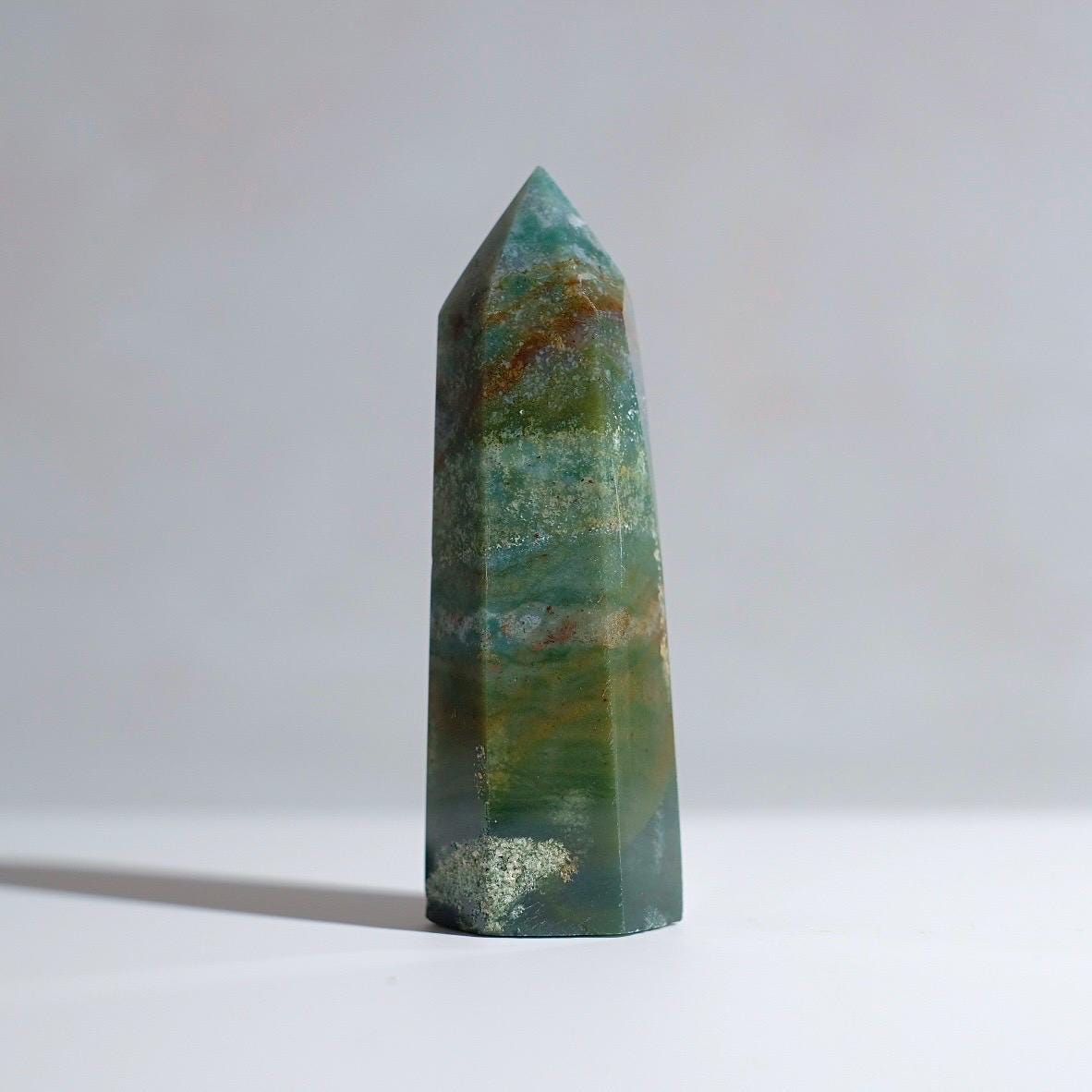 Moss Agate Point | Moss Agate Crystal Tower