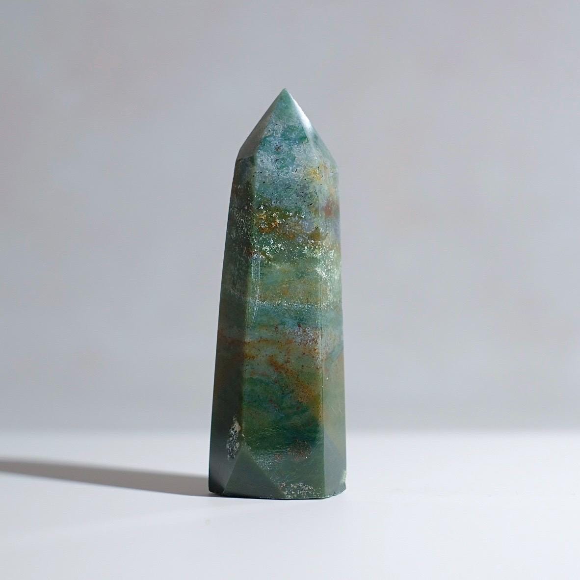 Moss Agate Point | Moss Agate Crystal Tower